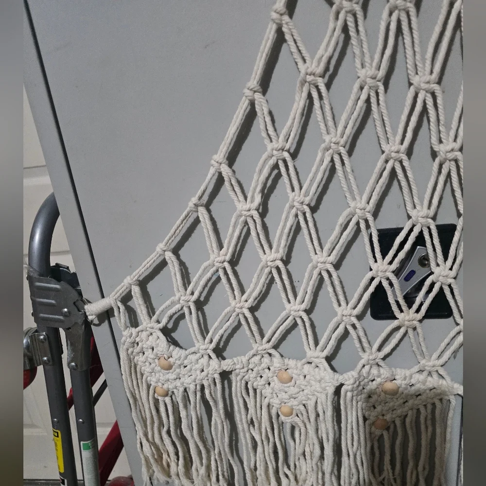 Handmade Macramé Wall Hanging with Fringe 39
